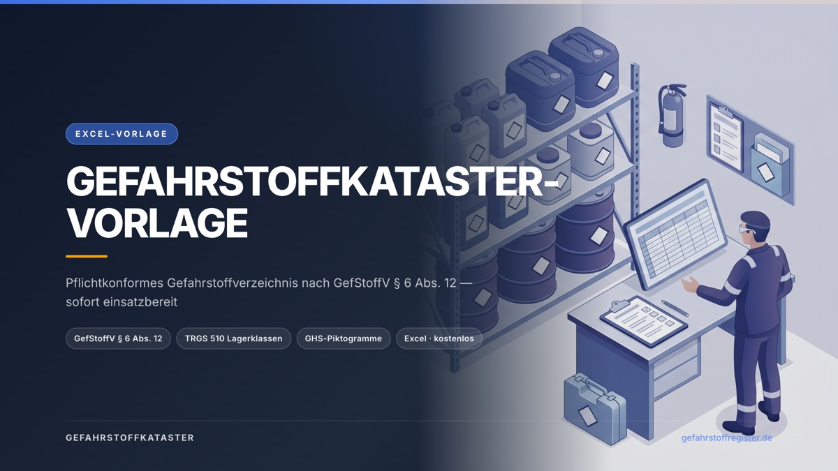 Vorschau: Gefahrstoffkataster-Vorlage (Excel)